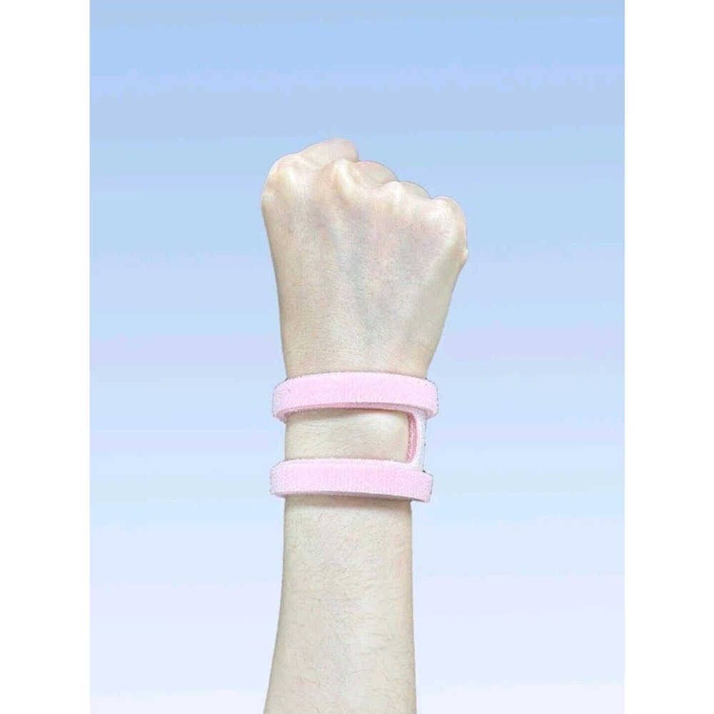 NEW Adjustable Wrist Brace Pain Support Widget - TFCC Tears, Ulnar, Side - PINK